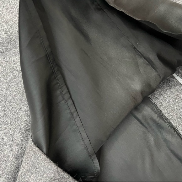 G Label By Goop Virgin Wool Belted Midi Skirt Size 8 Charcoal Gray Made In Italy - Picture 8 of 12